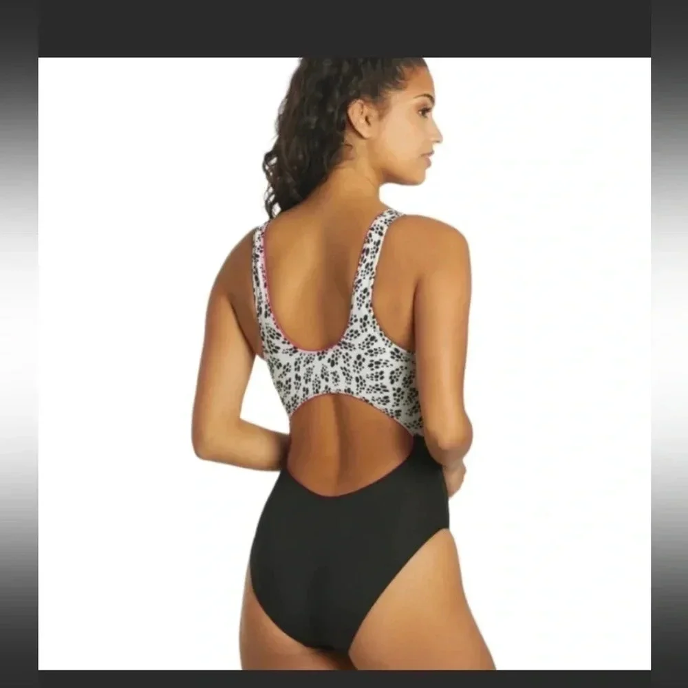Nike Party Dots Cutout Swimsuit